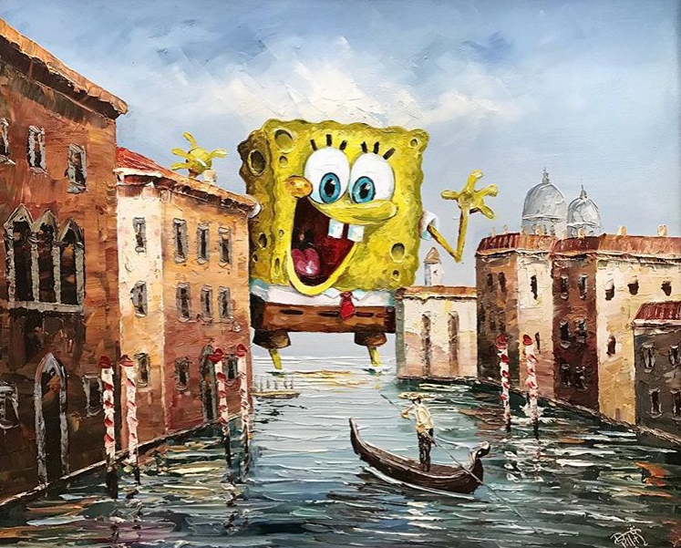 This Artist Transforms Thrifted Paintings