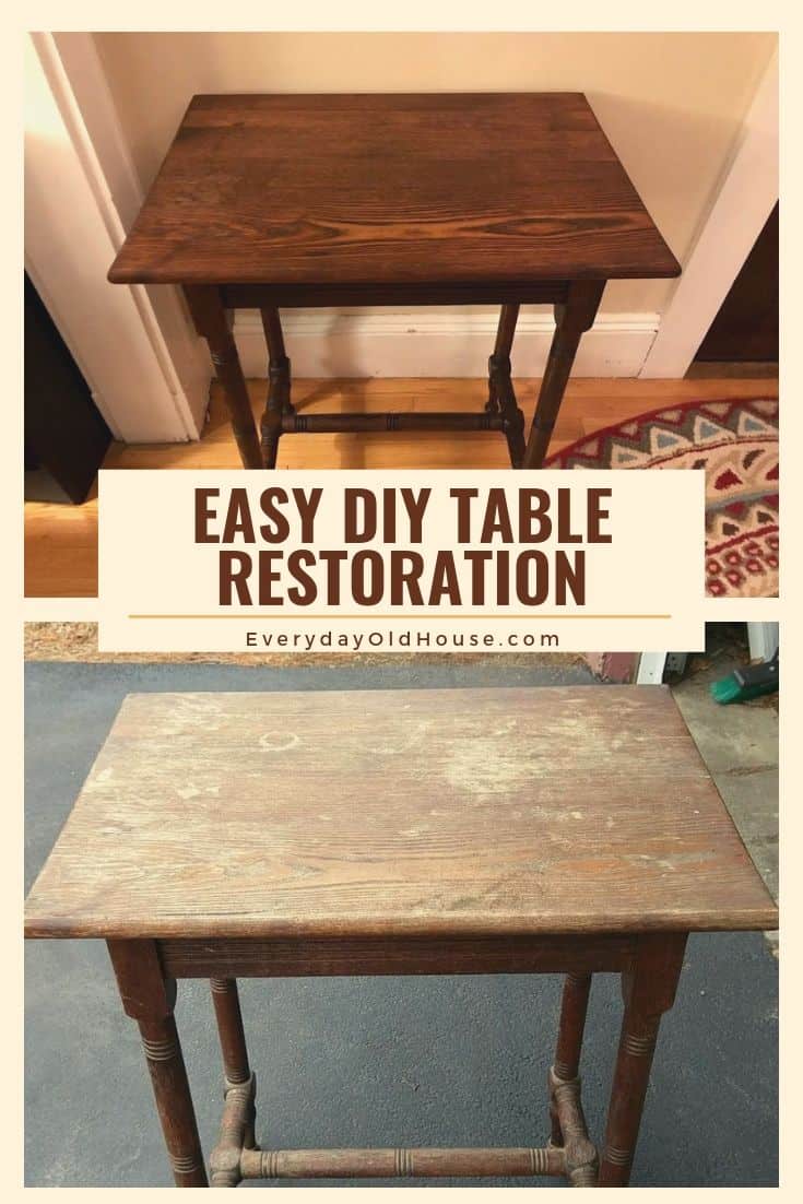 Easy DIY Vintage Table Restoration Using Danish Oil and RestorAFinish
