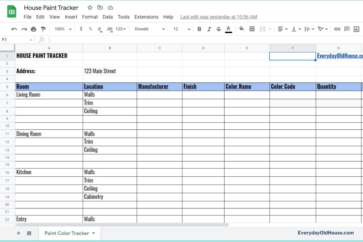 6 FREE Ways to Keep Track of House Paint Colors Everyday Old House