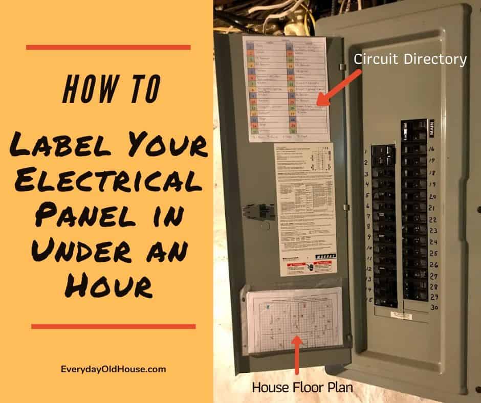 How To Quickly Label A Home Electrical Panel Directory Everyday Old House