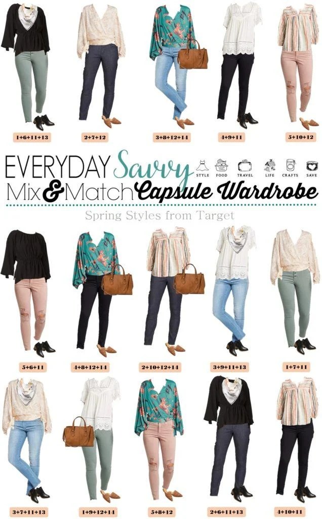 Early Spring Outfits Target Spring Capsule Wardrobe