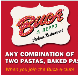 Buca Di Beppo Printable Coupon