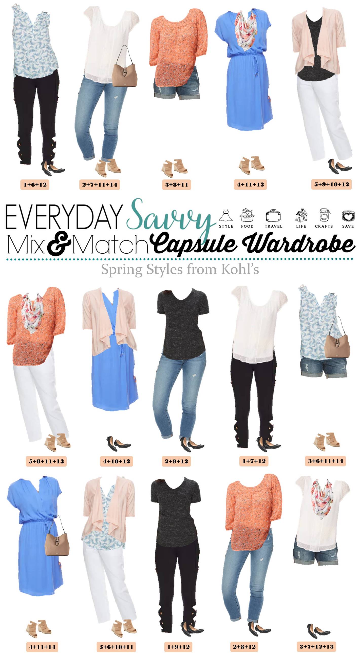 Kohls Capsule Wardrobe Spring Everyday Savvy