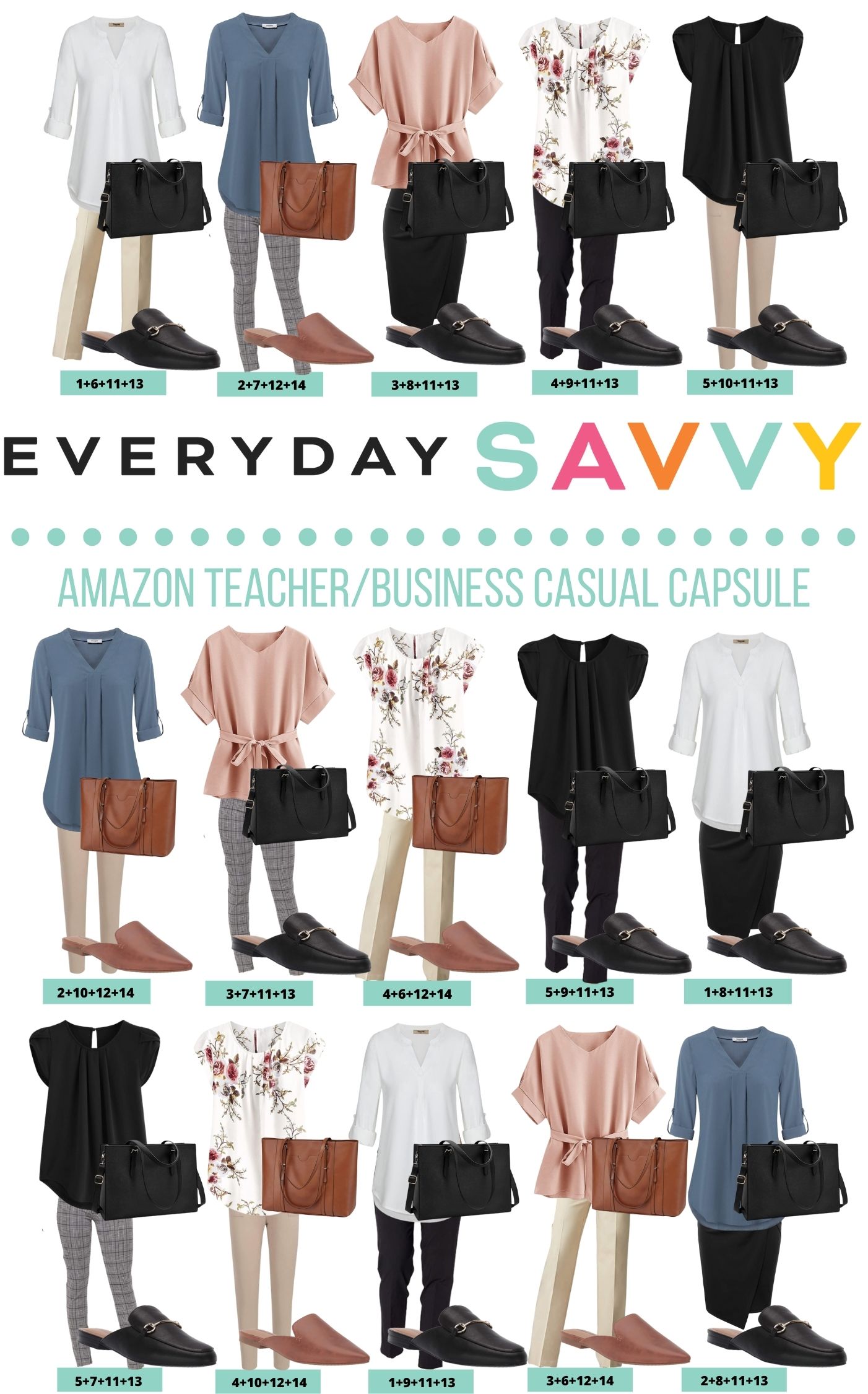 Cute Teacher Outfits & Business Casual Work Outfits for Women
