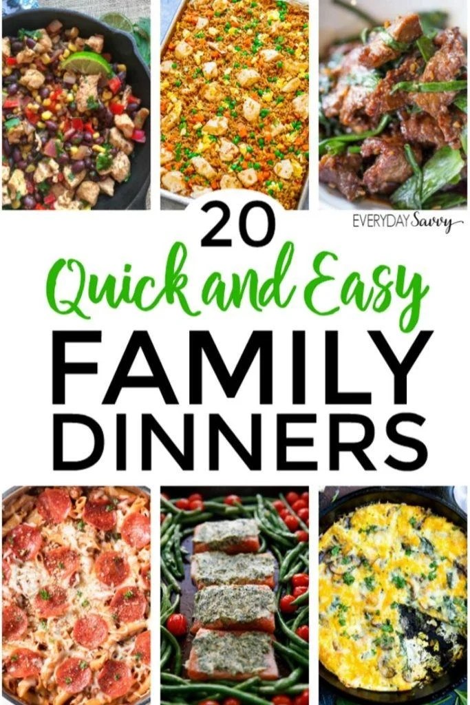 Easy Dinner Ideas for Family Everyday Savvy