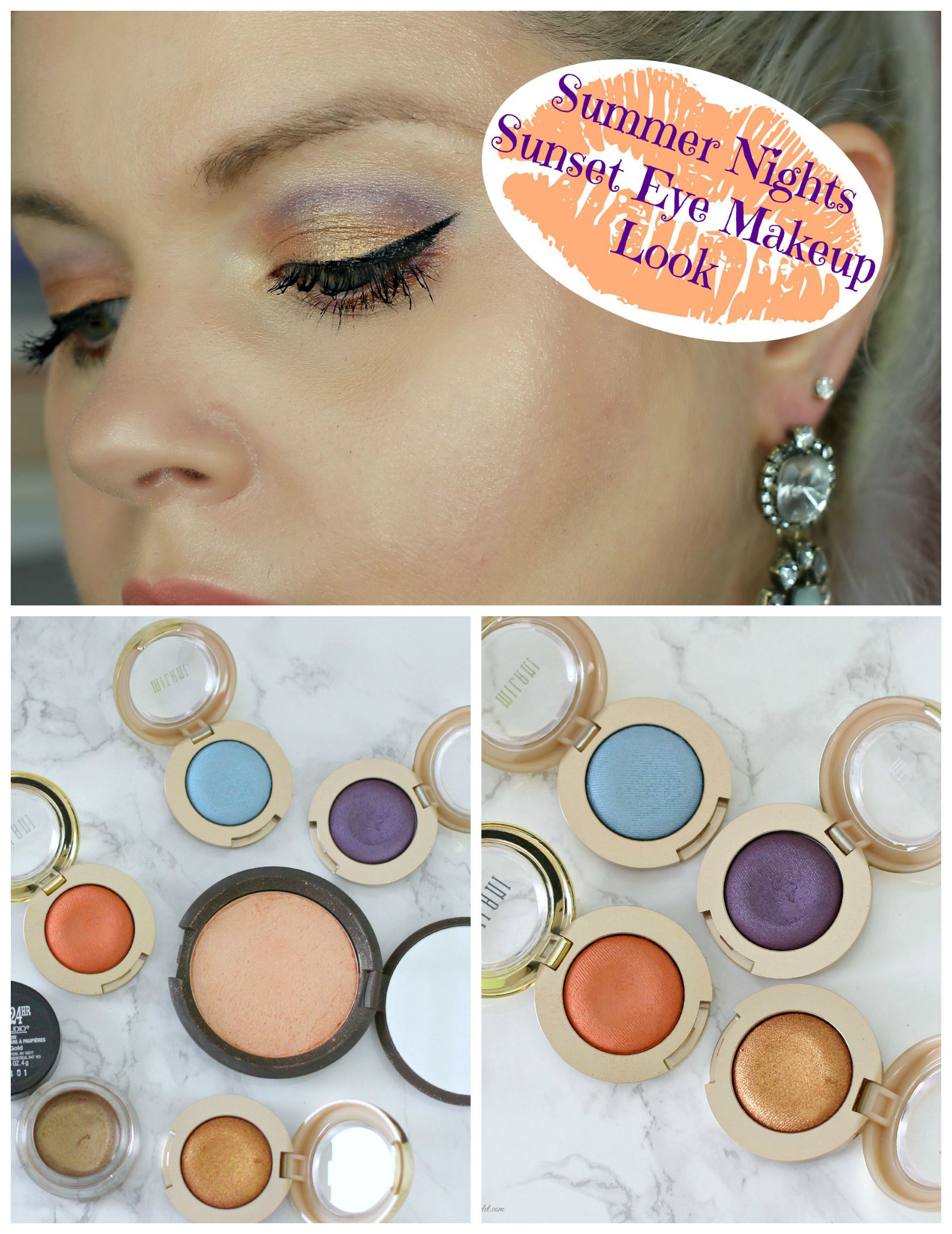 Summer Nights Sunset Eye Makeup Look Everyday Starlet