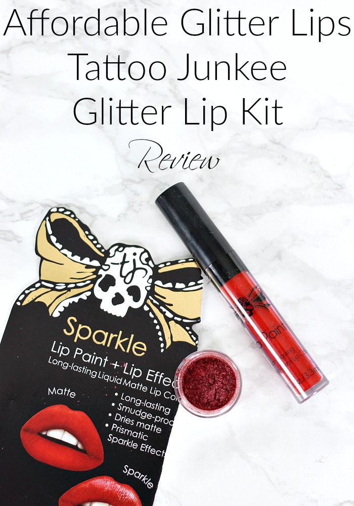 Affordable Glitter Lips Tattoo Junkee Glitter Lip Kit Review