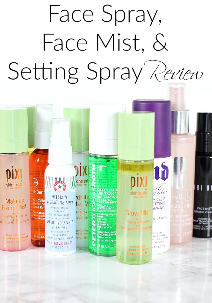 Face Spray, Face Mist, & Setting Spray Review Pixi, First Aid Beauty