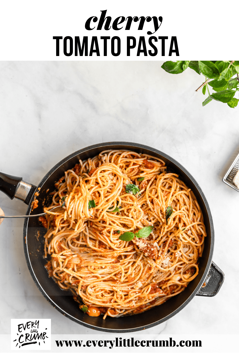 Cherry Tomato Pasta Sauce Every Little Crumb the perfect pasta sauce Every Little Crumb