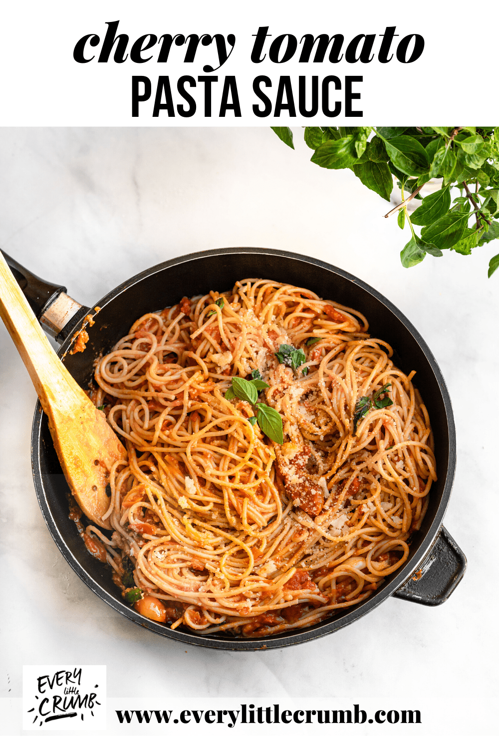 Cherry Tomato Pasta Sauce Every Little Crumb the perfect pasta sauce