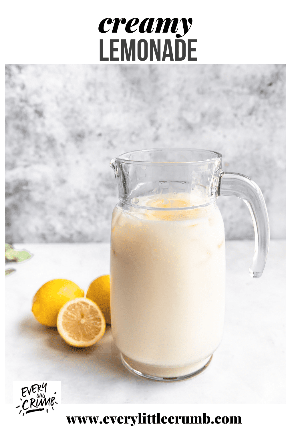 Creamy Lemonade Every Little Crumb Condensed Milk Lemonade Every