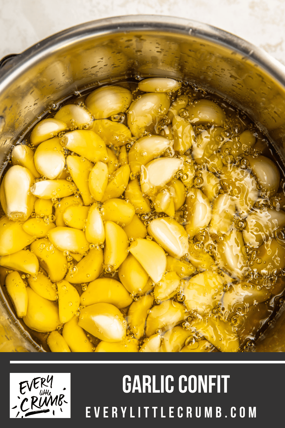 Garlic Confit Every Little Crumb Easy stovetop method Every Little Crumb