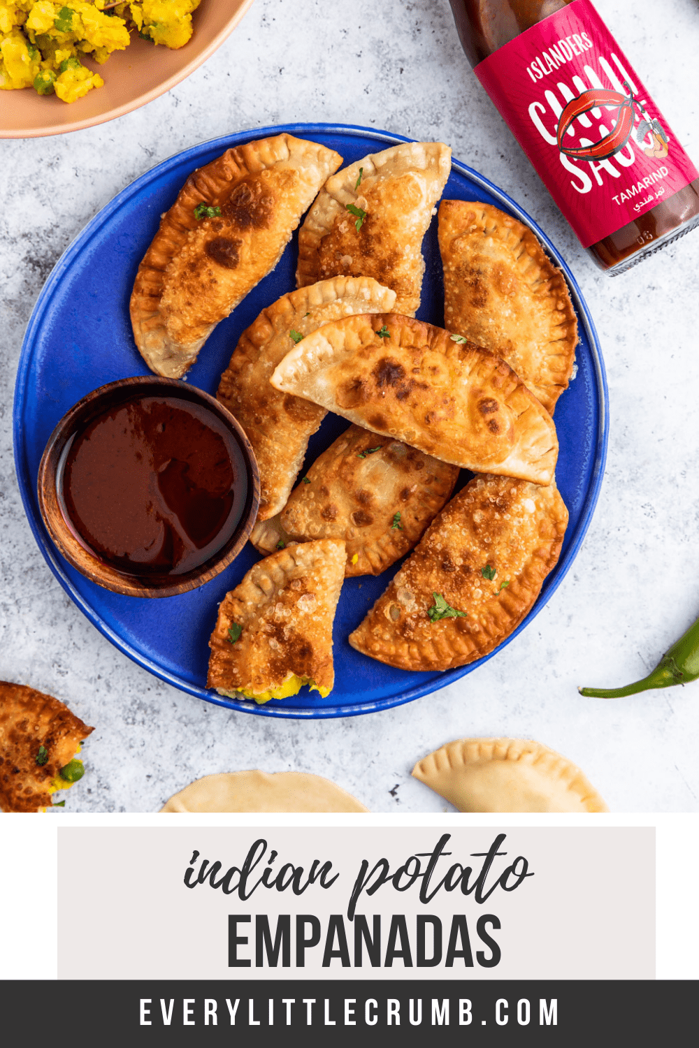Indian Empanadas Every Little Crumb Potato and pea filling Every
