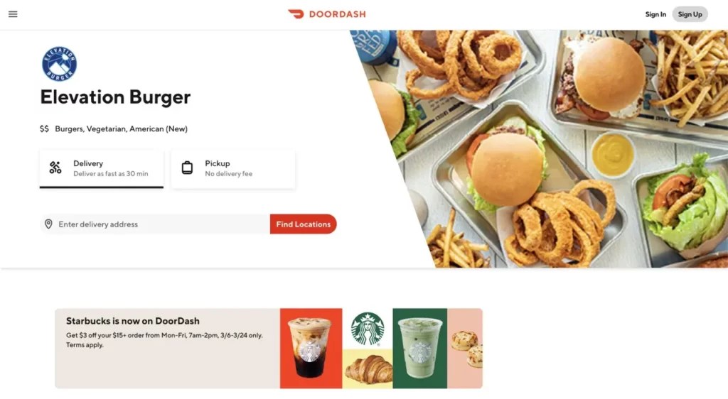 Elevation Burger Menu Prices (US) 2024