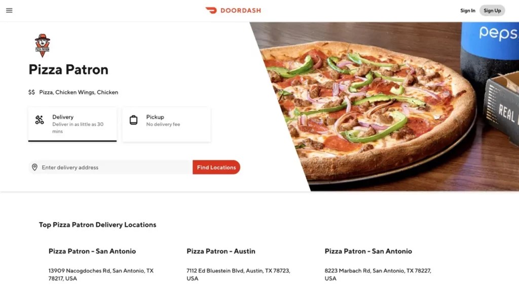 Pizza Patrón Menu And Prices [February 2024 Updated]