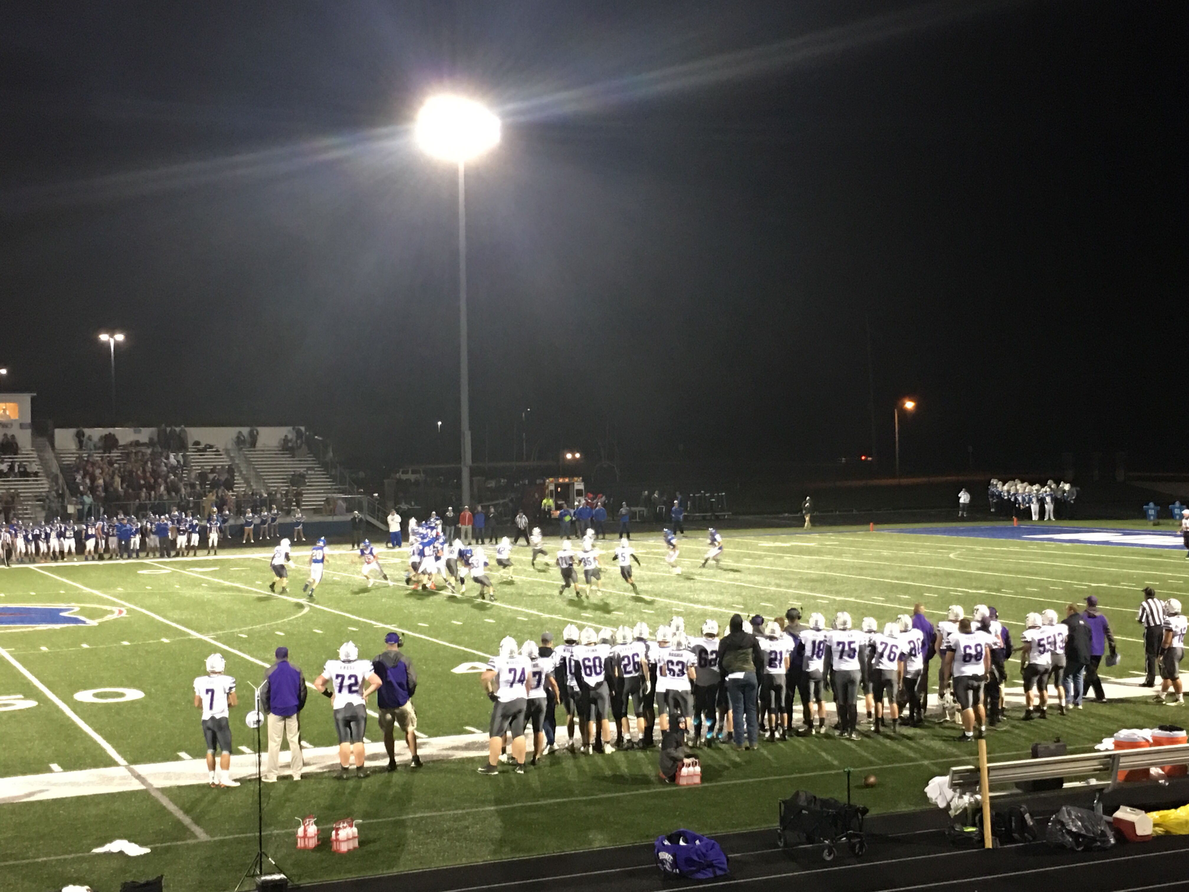 Mosinee Football winning 270 at half v. Merrill