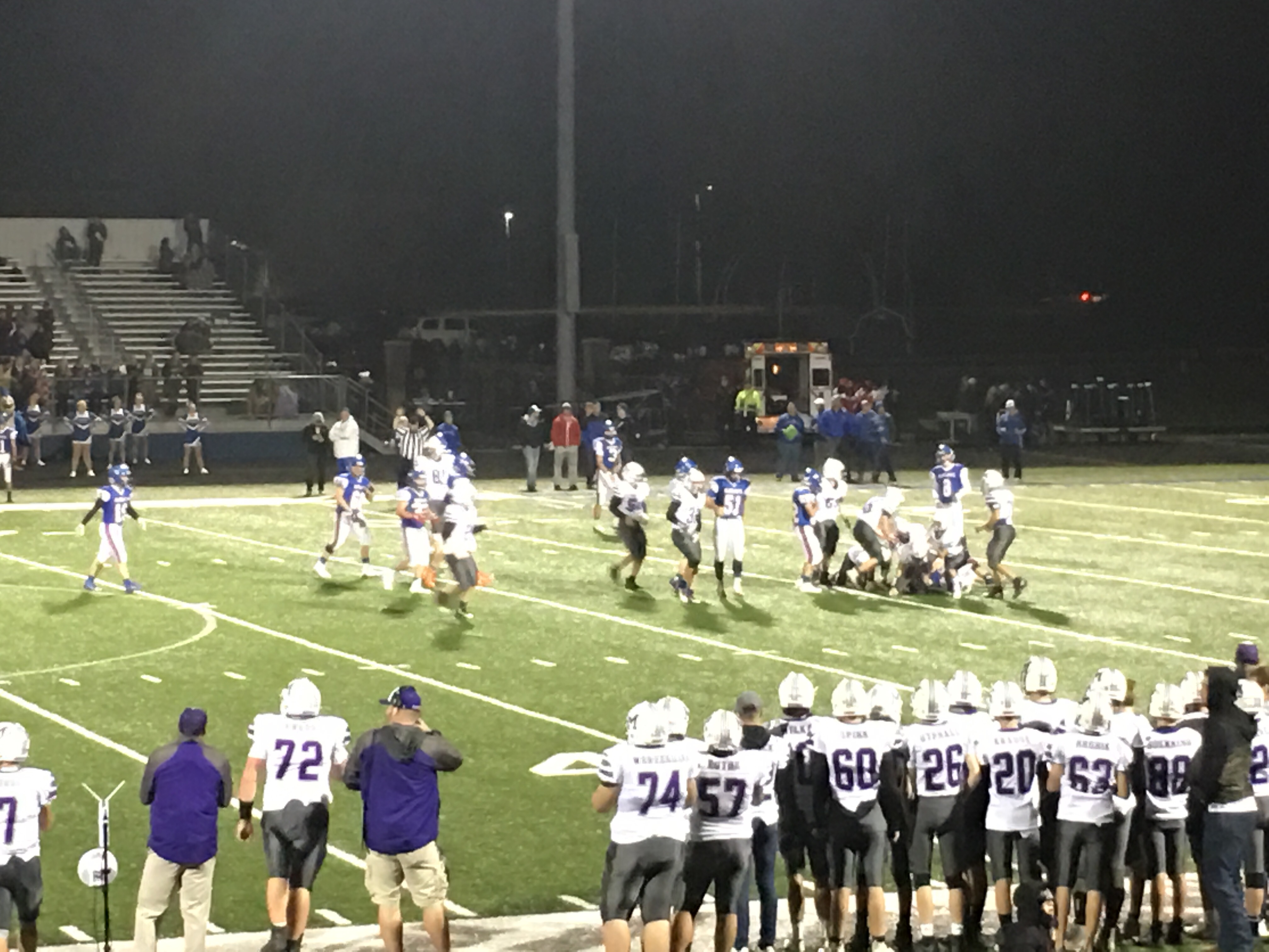 Mosinee Football winning 270 at half v. Merrill