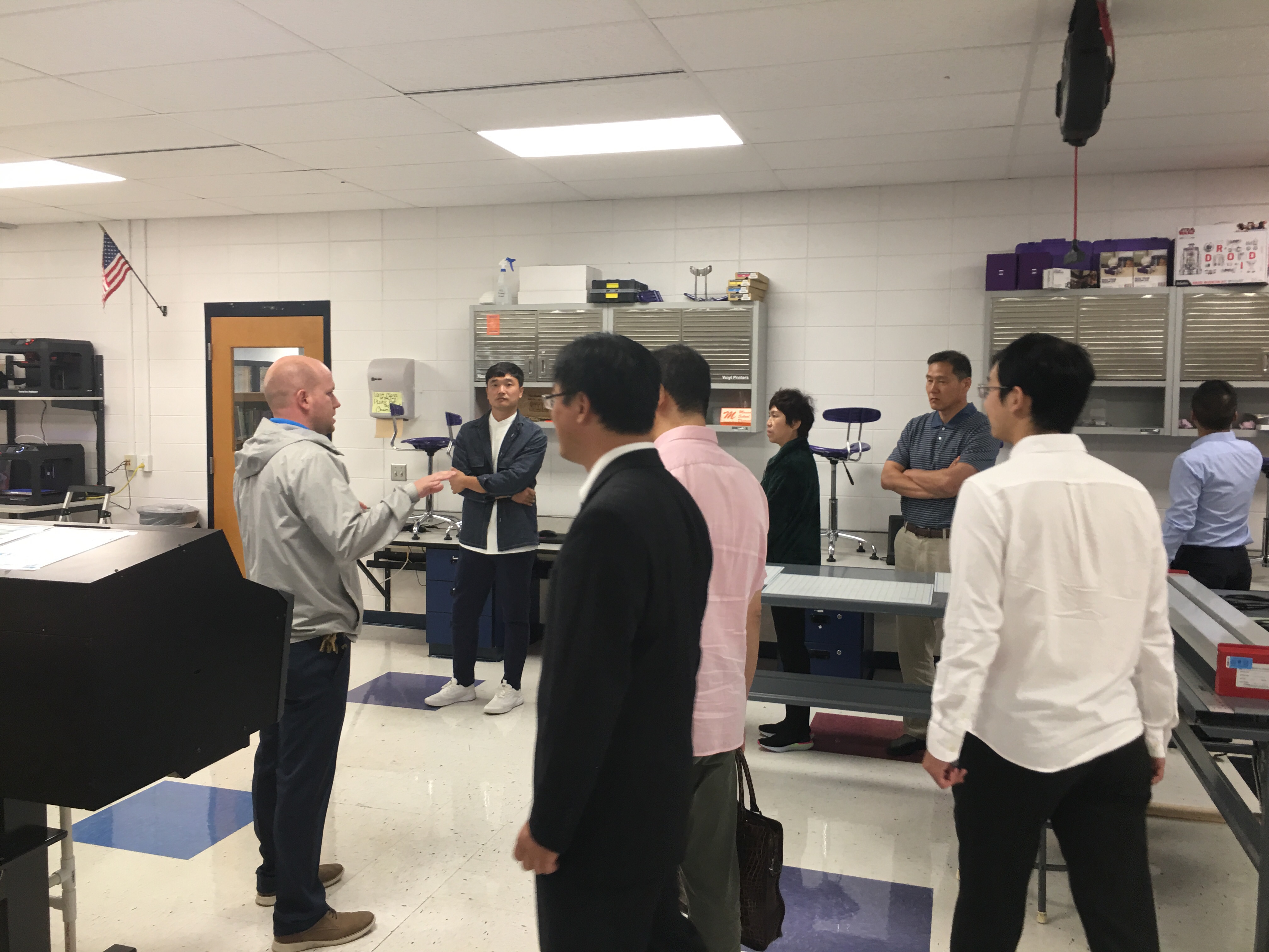 Chinese delegation exploring a possible partnership with the Mosinee