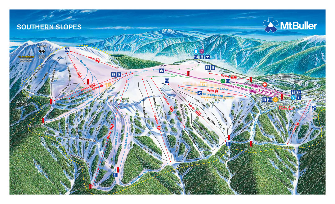 Mt Buller Map Mt Buller Resort Maps _ Map of mt buller, vic 3723