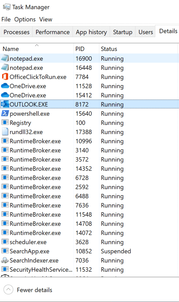 PowerShell Find out if the Outlook process is running. EverythingPowerShell