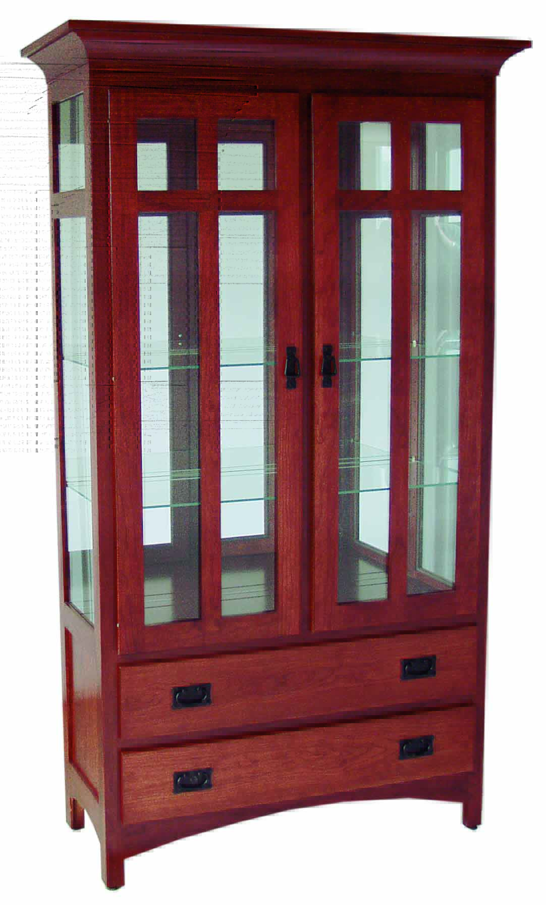 2Drawer Mission Curio (426) — Everything Amish