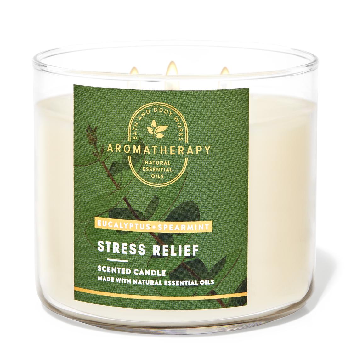 BATH & BODY WORKS Eucalyptus Spearmint Scented 3Wick Candle (14.5 Oz