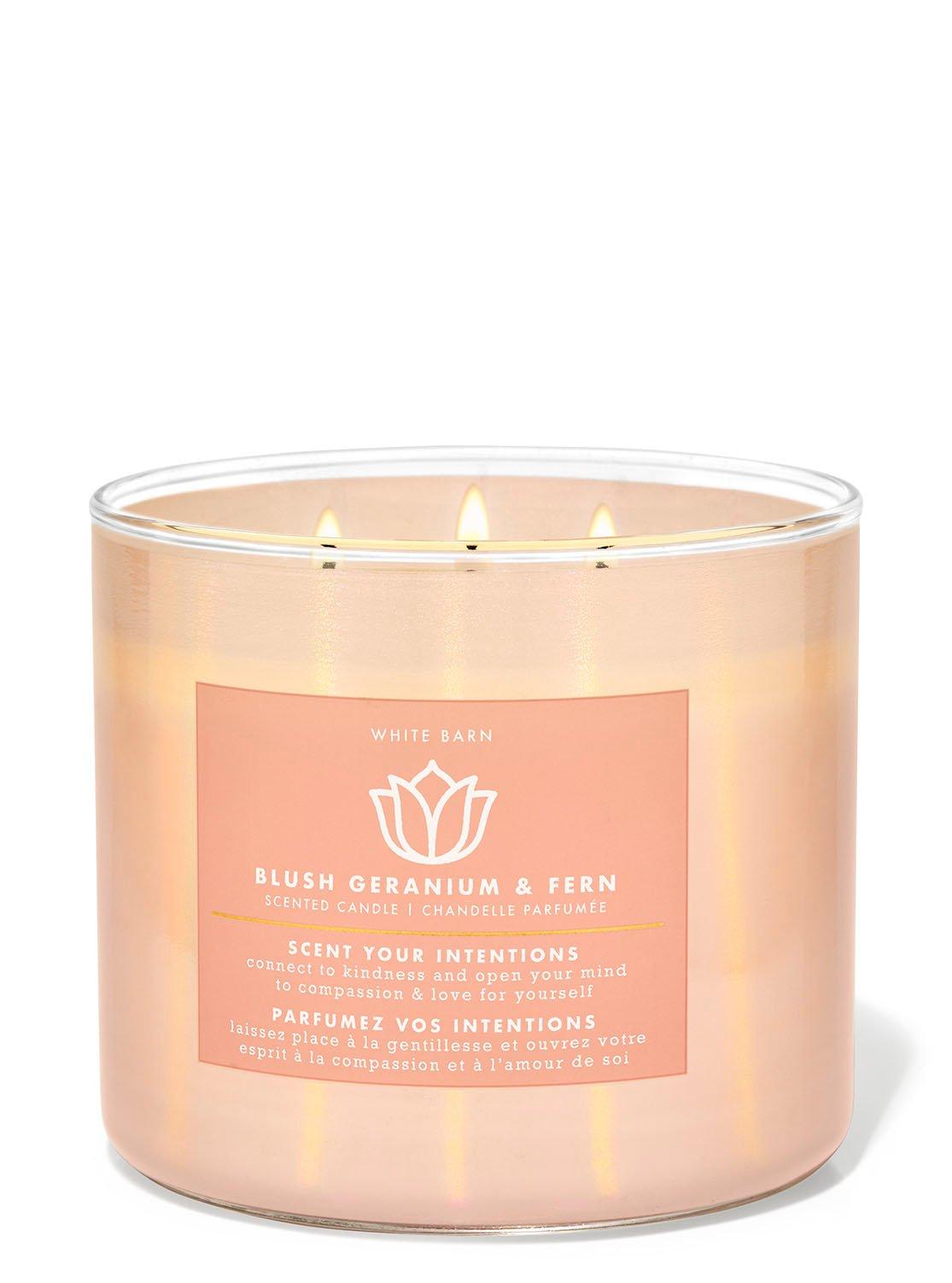 WHITE BARN Blush Geranium & Fern Scented Candle (14.5 Oz) Everything