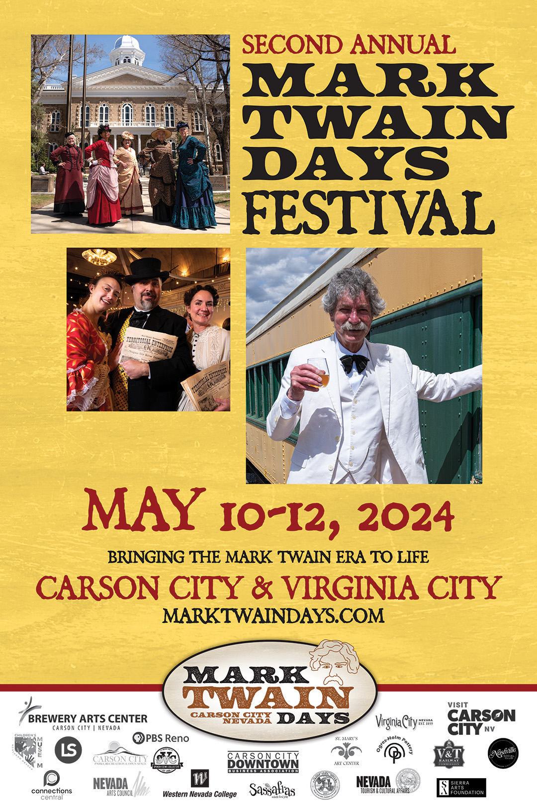 2nd Annual Mark Twain Days Festival Visit Carson City Nevada Events