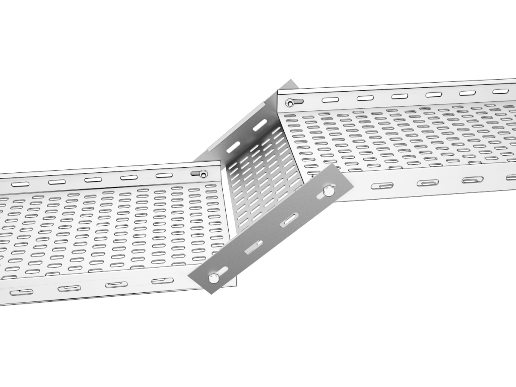Adjustable Riser Bend H50 Cable Tray with Return Flanged