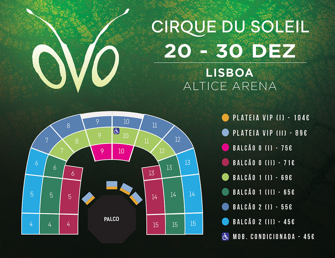Cirque du Soleil Ovo ao vivo na Altice Arena Everything Is New