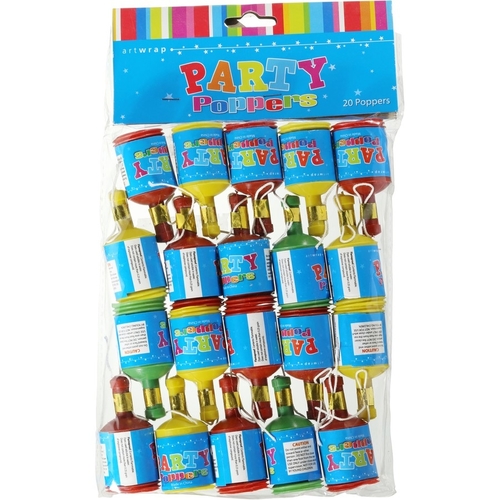 20pk Party Poppers Online Costume Shop Australia