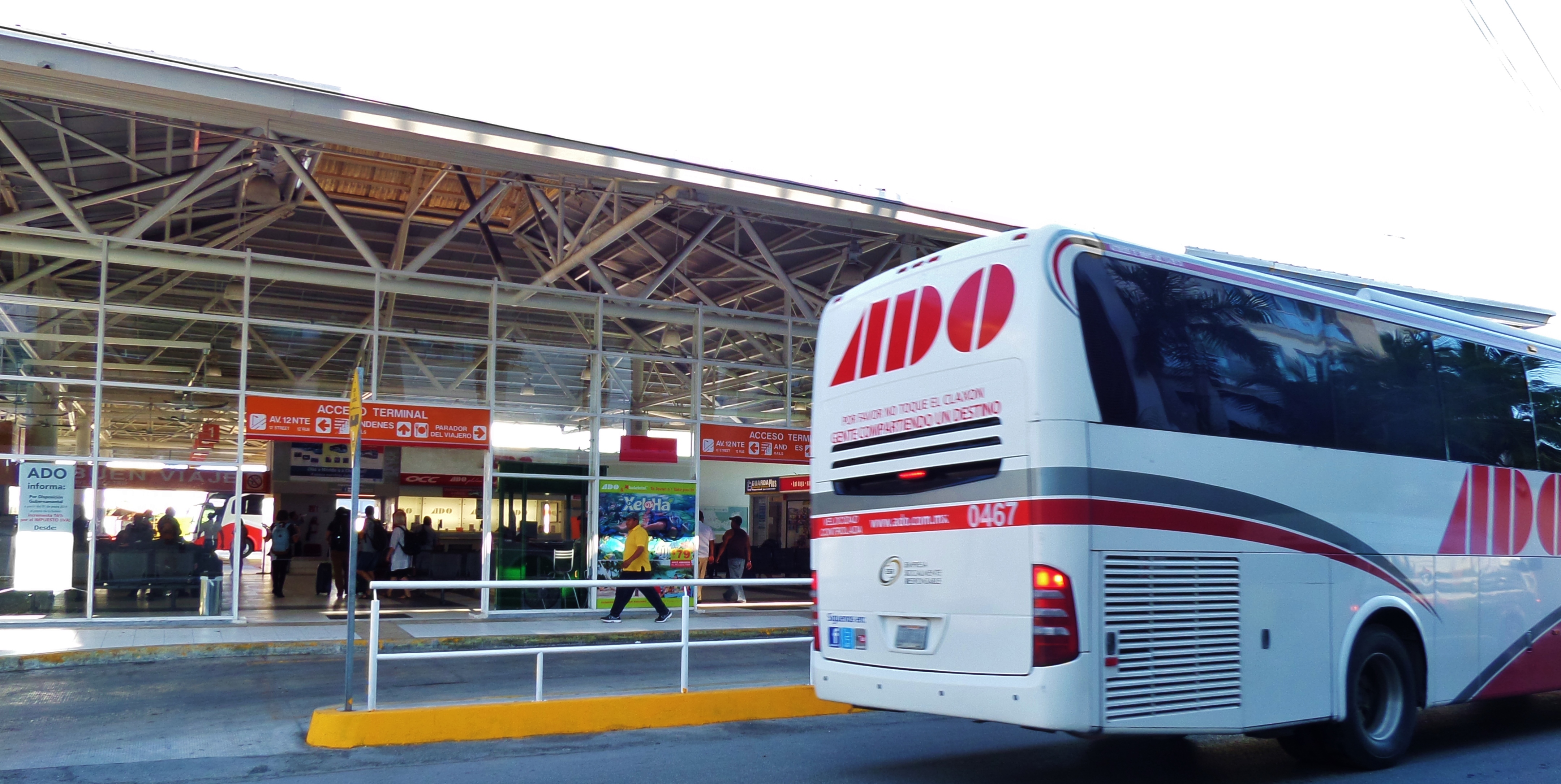 Ado Bus transportation for Playa Del Carmen and Airport