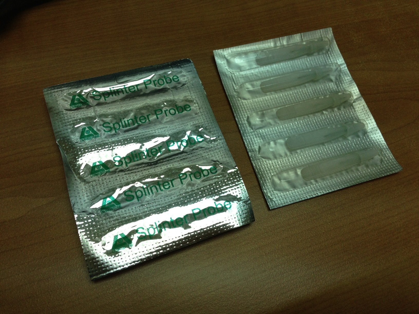 Livingstone Disposable Splinter Probe, Single Use Packing, 5 Probes per