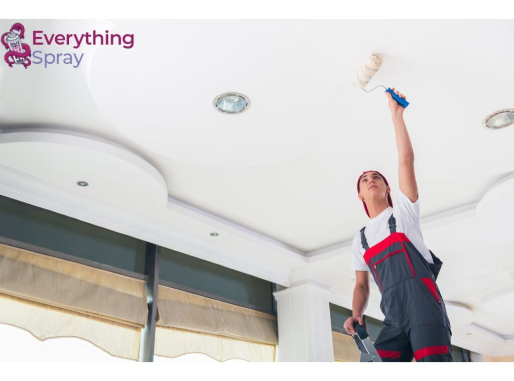 How to Paint a Ceiling the Easy Way Everything Spray
