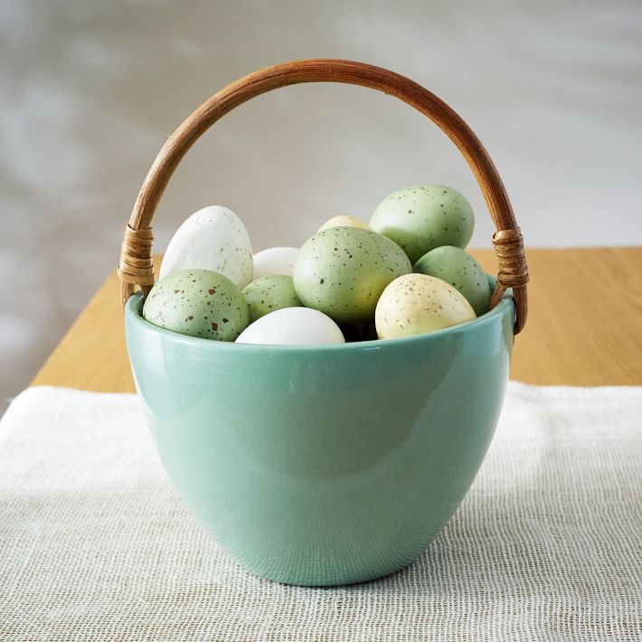 Ceramic Easter Basket Everything Turquoise