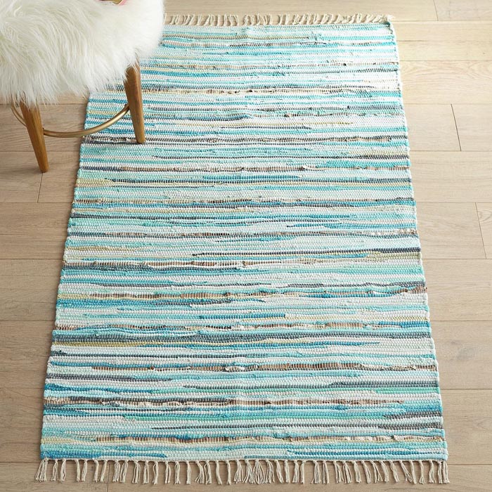 Chindi Jute Metallic Blue 3×5 Rug Everything Turquoise