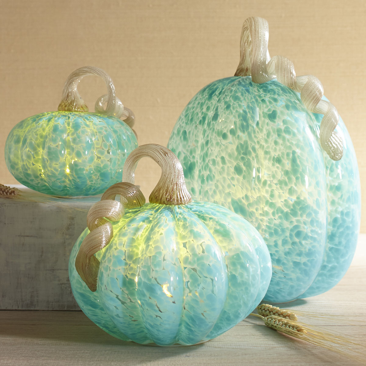 Blue LED Pumpkins Everything Turquoise