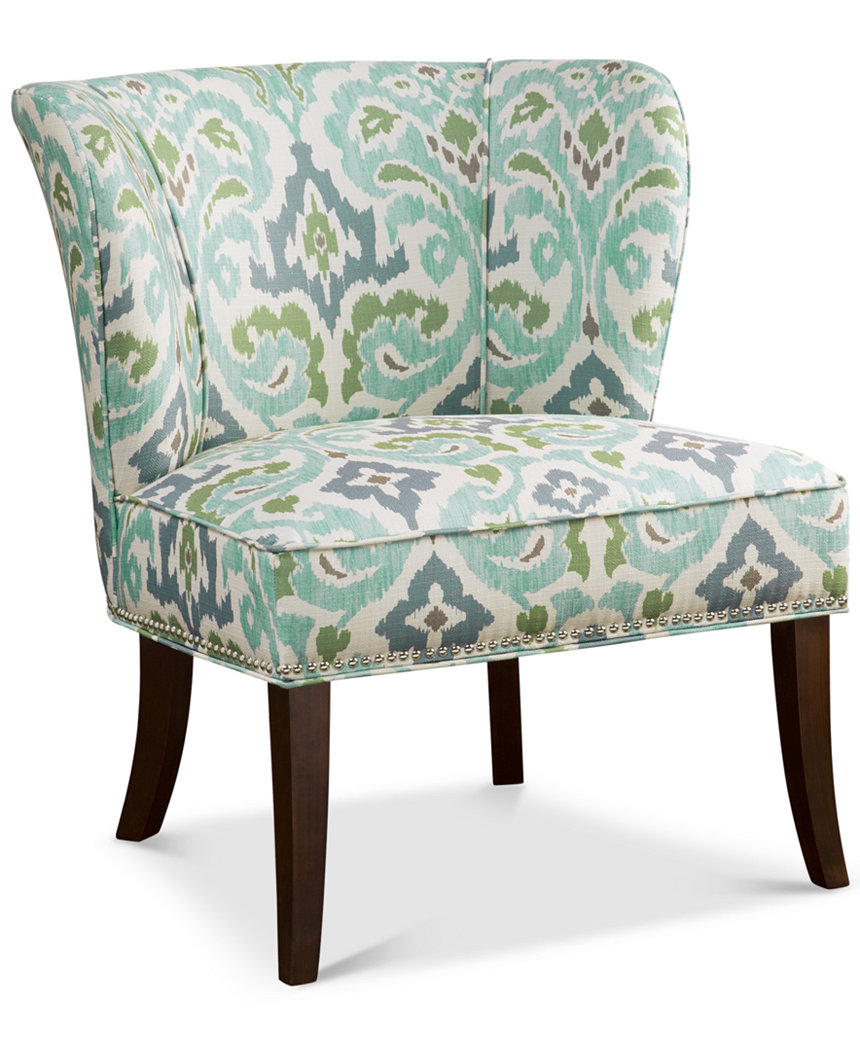 Blue Green Janie Armless Accent Chair Everything Turquoise