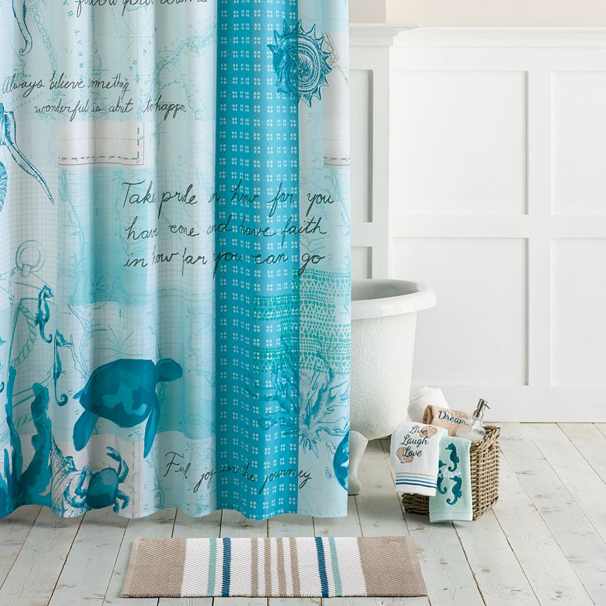 Shoreline Shower Curtain Collection Everything Turquoise