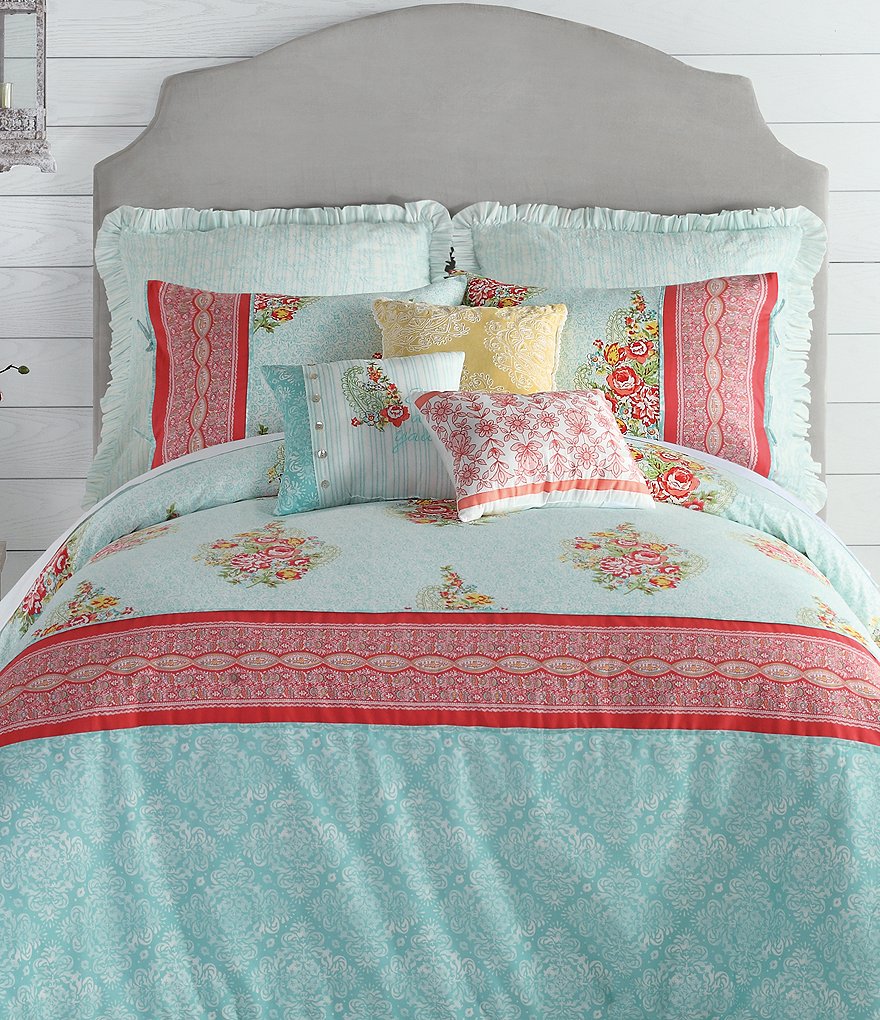 Ellie Floral Paisley Comforter Mini Set Everything Turquoise