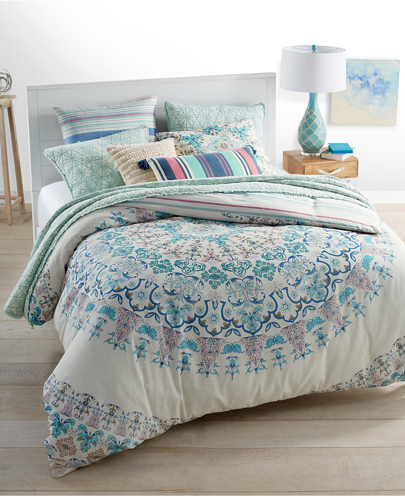 Full Moon Reversible Bedding Collection Everything Turquoise