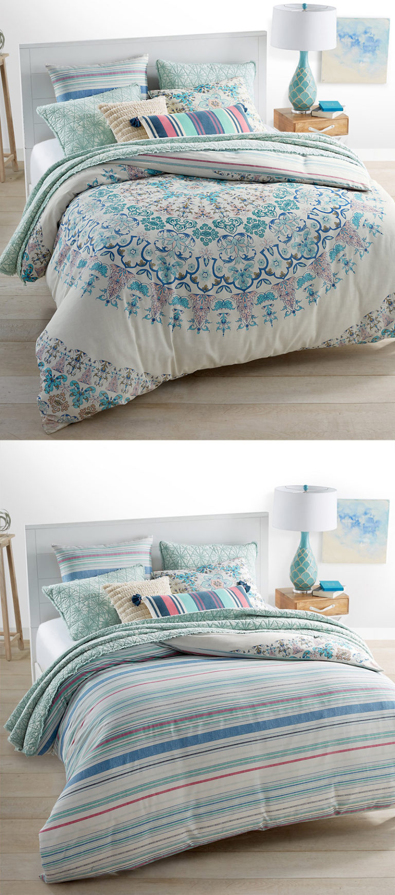 Full Moon Reversible Bedding Collection Everything Turquoise