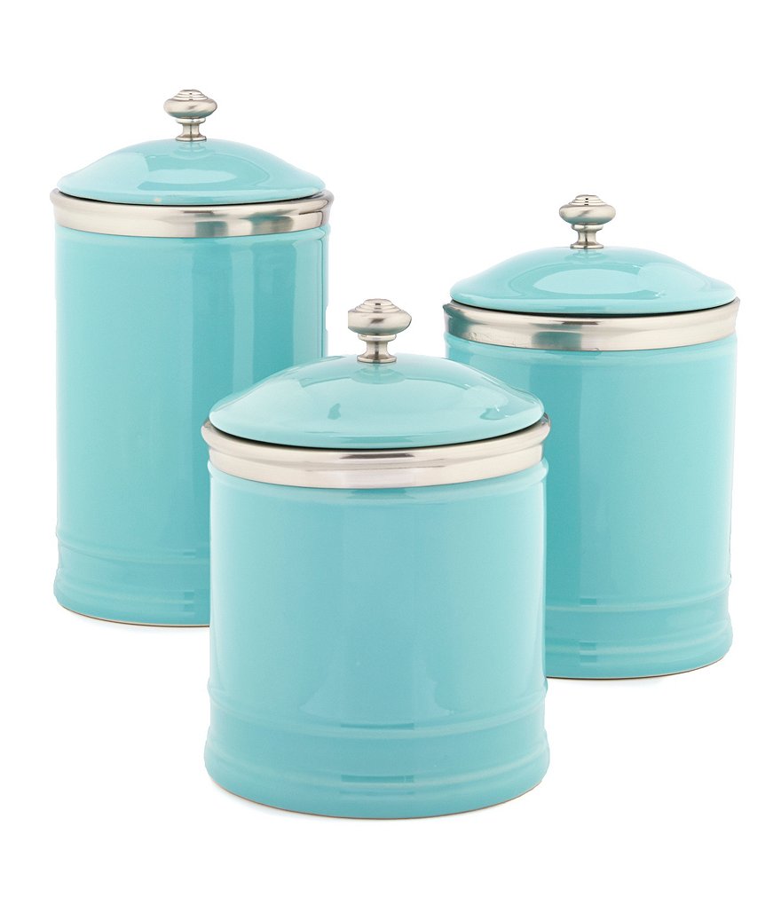 Turquoise Ceramic Canisters Everything Turquoise