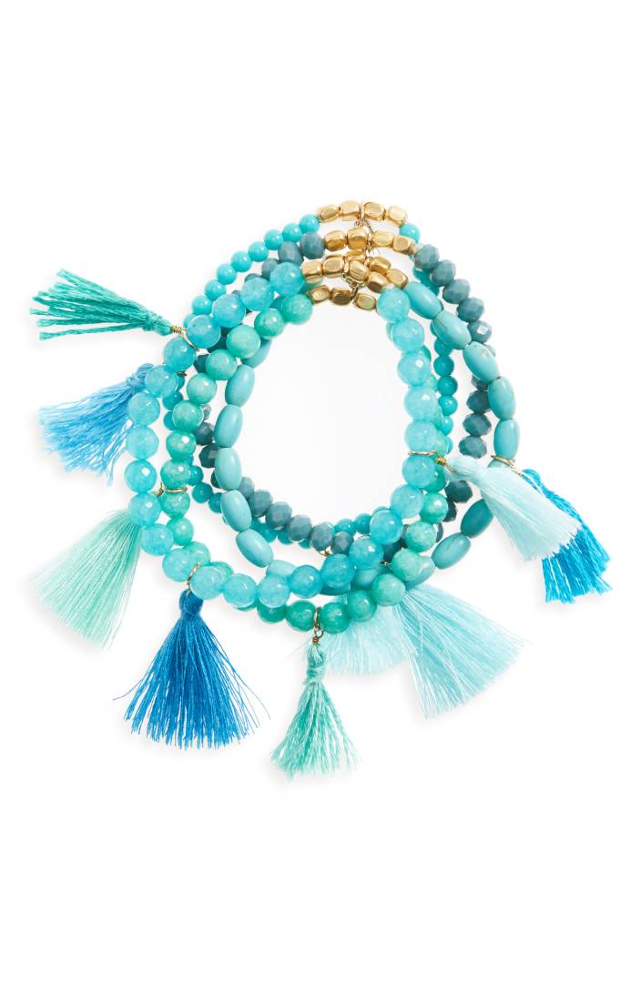 Multistrand Tassel Bracelet Everything Turquoise