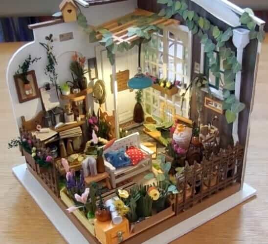 One Of The Easiest Robotime DIY House Kits = Miller's Garden