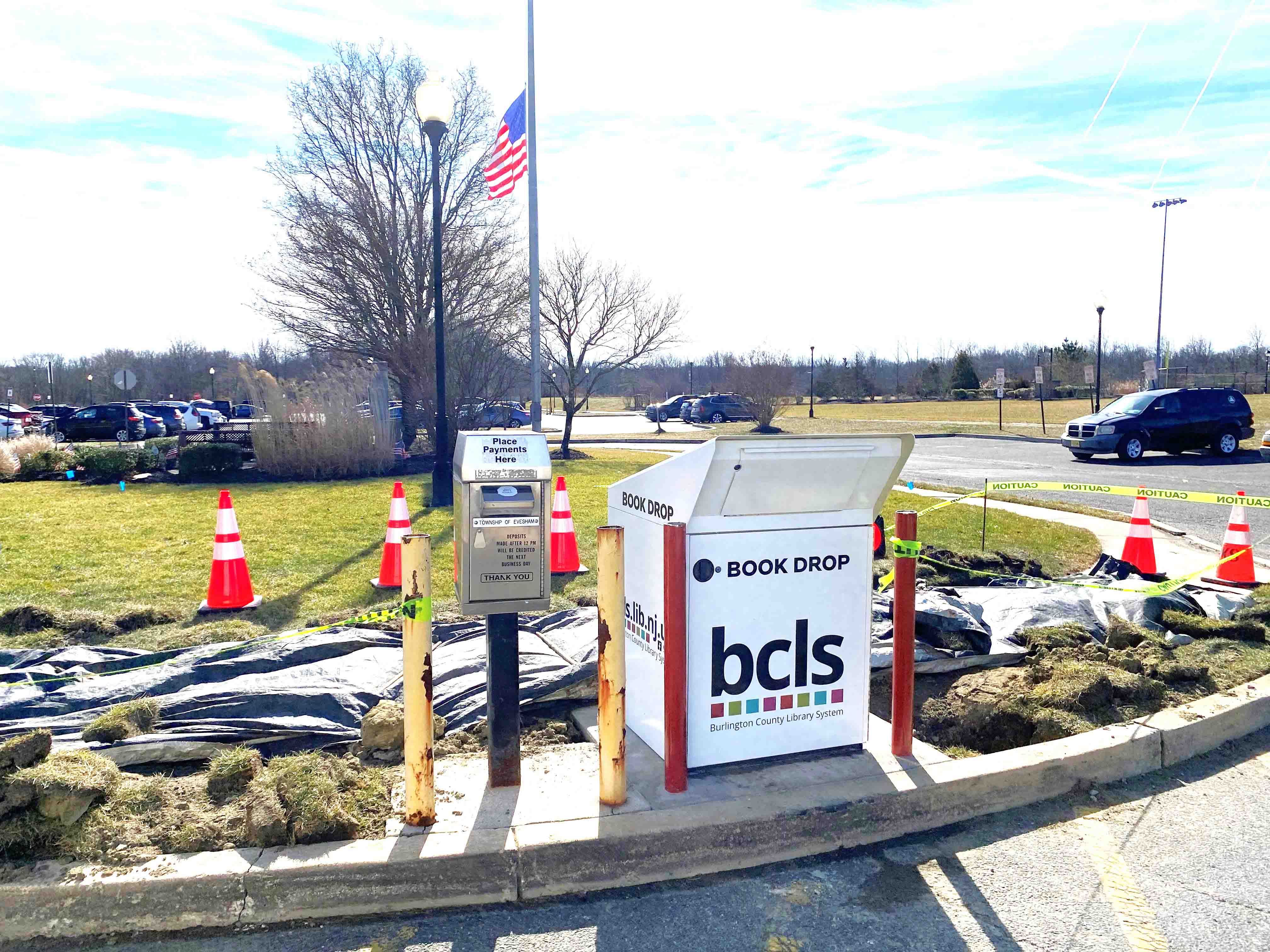 Evesham Township, New Jersey New Library Dropbox installed outside