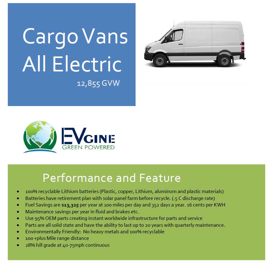 Electric Conversion Pickup Trucks, Vans, Box and Cargo Trucks, Buses EV