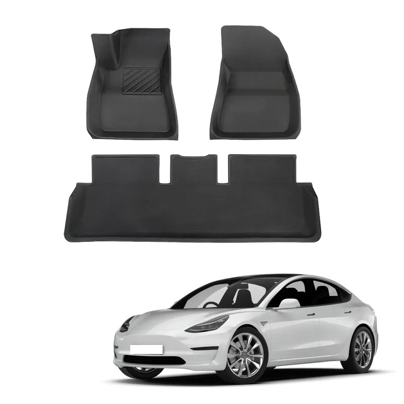 Best Tesla Model 3 AllWeather Floor Mats and Liners XPE Floor Mats