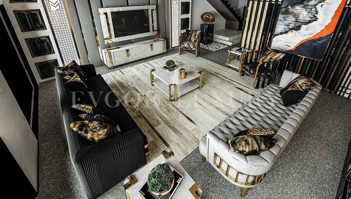 Londra Luxury Sofa Set Evgor Luxury