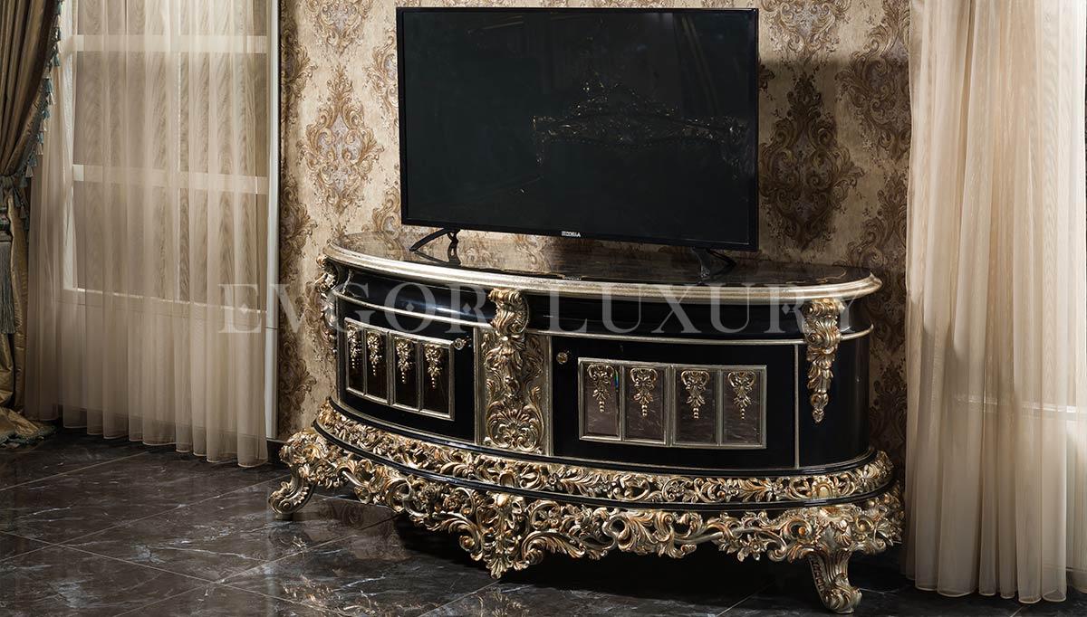 Altay Black Classic TV Unit Evgor Luxury